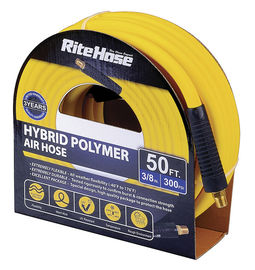 Hybrid Polymer Air And Water Hose With Double Brass 1/4" Mnpt Fittings